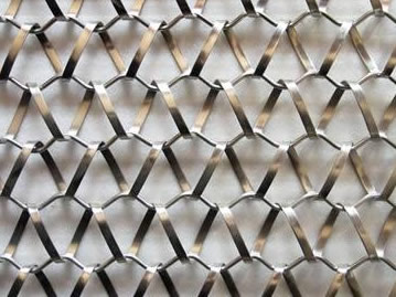 Stainless Metal Architectural Wire Mesh Conveyor Belt Facade Decoration