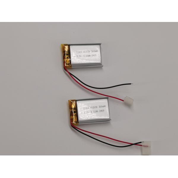 Powerful Li Polymer Battery 3.7V 602030 300mAh for Lighting Device And Electric Toys