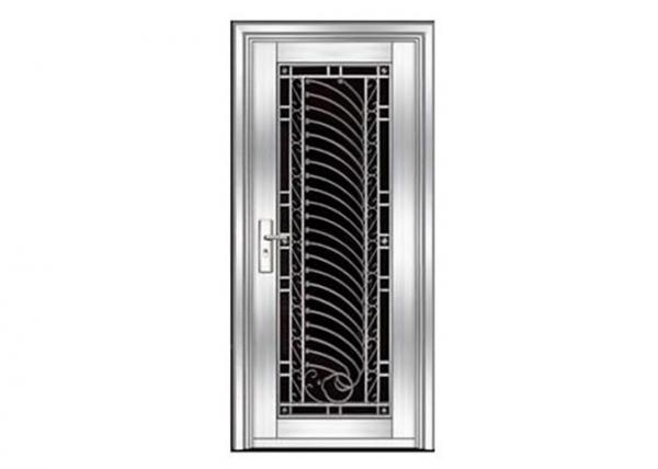 Quality Sound Insulation Stainless Steel Residential Doors / Stainless Steel Exterior Doors for sale