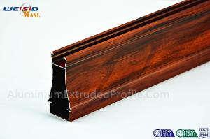 China Structural AA6063 T5 Window Aluminium Frame Wood Grain Surface on sale