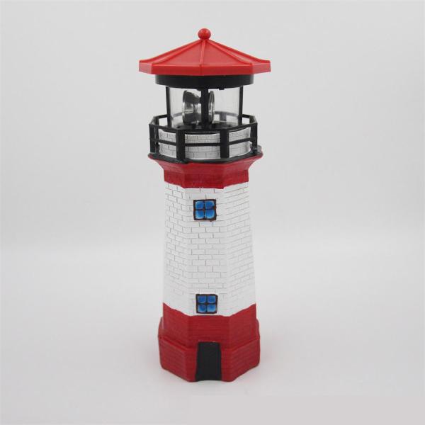 Decoration Intelligent Induction Outdoor Lighthouse Solar Light With Rotating Light