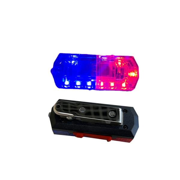Red And Blue Shell Shoulder Flashing Led Security Light LED Beacon Warning Lights