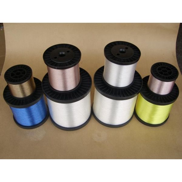 0.22mm Polyester Yarn Anti-fire Black Polyester Monofilament Yarn Expandable Knitted Sleeve Pet Monofilament Yarn