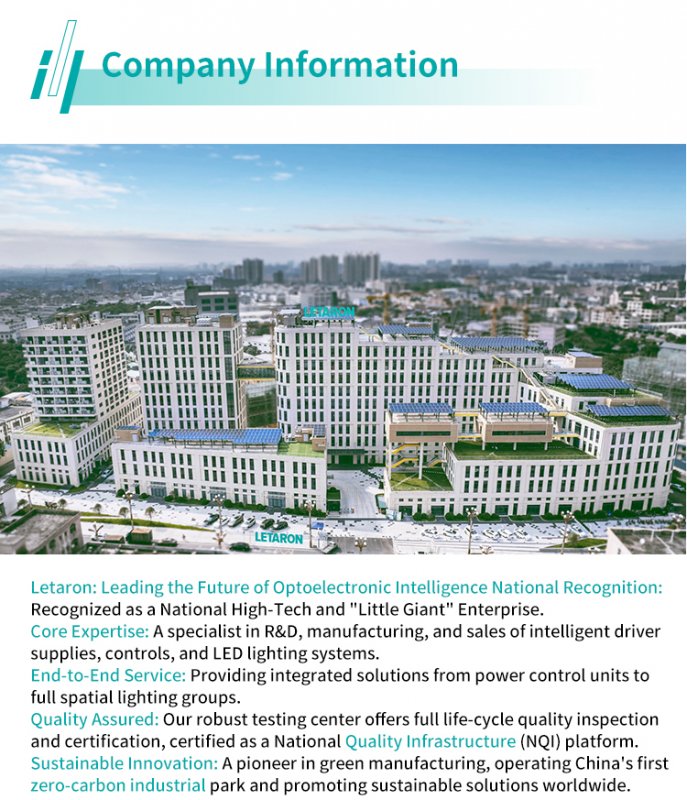 Class II 60W IP44 Flicker-free Letaron LED Driver for Mirror LED Strip Light