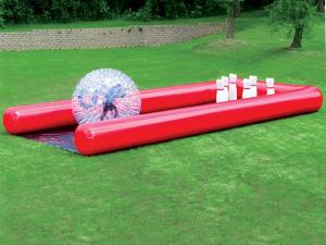 Buy cheap Funny Custom Giant Inflatable Sports Games Human Bowling Pins With Zorb Ball product