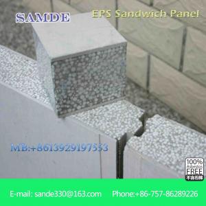 Buy cheap Fireproof wall insulation materials prefab concrete houses eps sandwich wall panel product
