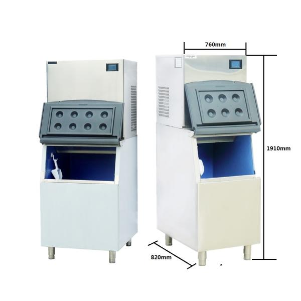 Stable Operation Automated Ice Machine , Industrial Ice Cube Making Machine with 550kgs/24h Output