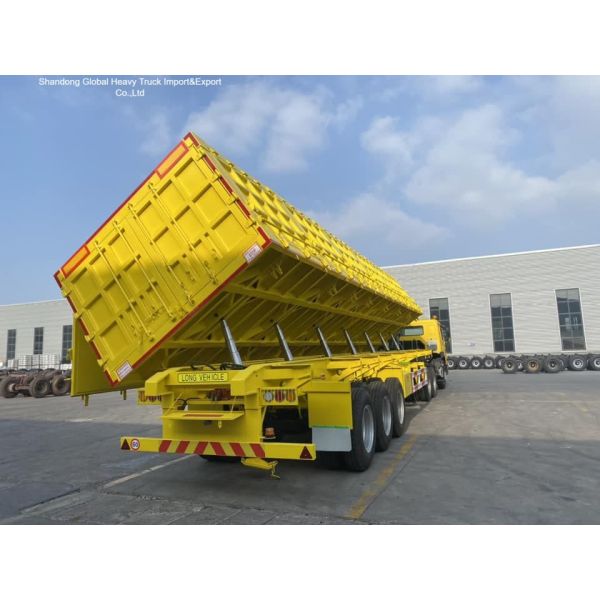 Heavy-Duty Side Wall Fence Cargo Semi Trailer with 60-100 Tons Payload High Strength Q345B Steel and Reinforced Side Walls