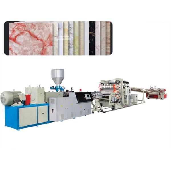 Deep Screw Screw Channel Structure PVC Marble Sheet Production Line for Long Usage Life