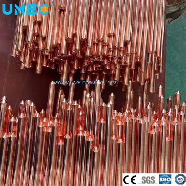 OEM Accepted 3/8" Round Copper Bonded Ground Rod for Earth Lightning Protection System