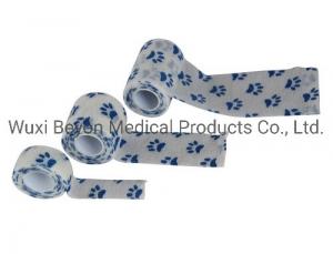 Buy cheap Sports OEM Cohesive Bandage Paw Prints Cohesive Elastic Animal Healthcare Flexible product