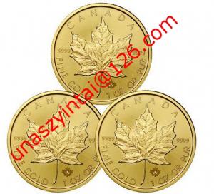 China 24k replica coin Canada Gold Maple Leaf gold coin on sale