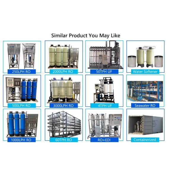 Stainless Steel 2000L Reverse Osmosis System Pure Water Equipment