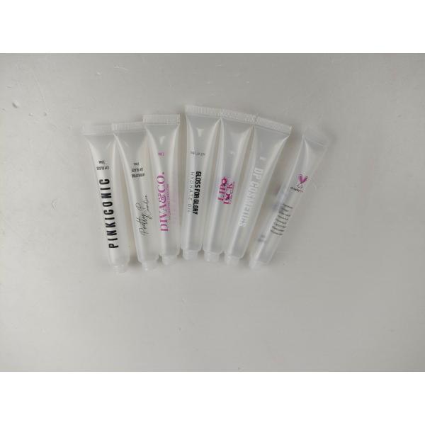 Colorful Cap PP 15ml Clear Lip Gloss Squeeze Tube ODM Logo