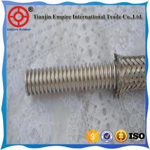 China 1 1/2 inch multiple stainless steel wire braid reinforced layers corrugated Metal bellows on sale