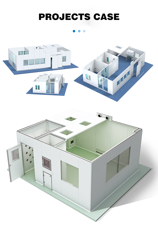 HUAAO Polyurethane Core Fireproof Lightweight Eco-Friendly Minimalist Hospital Clean Room Dust Cleaning Sandwich Panel Workshop