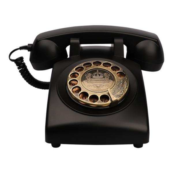 Black Corded Landline Phone Vintage Wall Phone With Recording Function