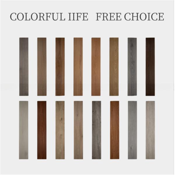 Luxury Vinyl Flooring 7mm Interlocking Waterproof Wood Grain SPC Flooring with IXPE