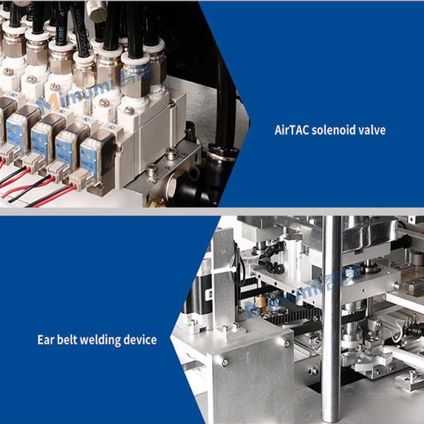 3kw Pollution Mask Making Machine Welding Inner Outer Ear Loop Masks Machine