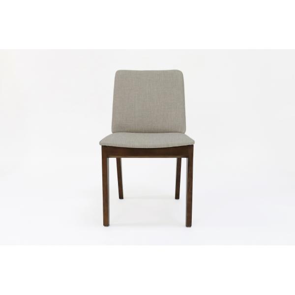 Modern Style Nitrolacquer Finish Solid Wood Dining Chair with Upholstery and Accent Arm