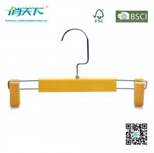 China Betterall Wholesale Plastic Pants Hanger with Skid-proof Clips on sale