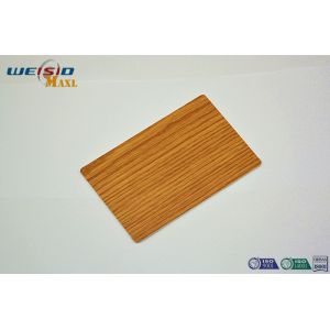 Buy cheap Architectural Interior Decorative Metal Wall Panels with wood looking film product