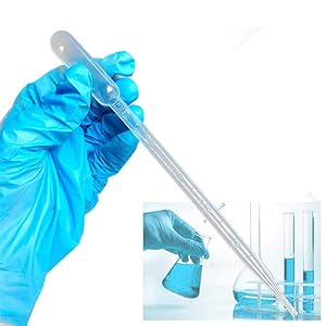 Disposable Plastic Transfer Graduated Pipettes, Clear Dropper for Essential Oils, Water Testing, Lab, DIY Art