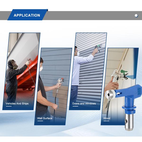 Adjustable Atomizing Airless Sprayer Nozzle High Hardness Anti Clogging