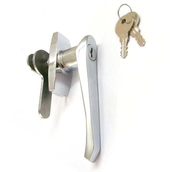 L-Locking Handle Lock with keys Cabinet Handle Locks for Metal Box Bright Chrome Lock L-Locking Handle Lock with keys Cabinet Handle Locks for Metal Box Bright Chrome Lock