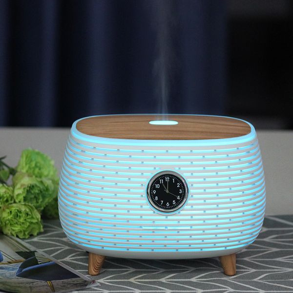 Intelligent Smart Multifunctional Essential Oil Aroma Diffuser with Time Clock Display and Music Play for Home Office Spa Yoga