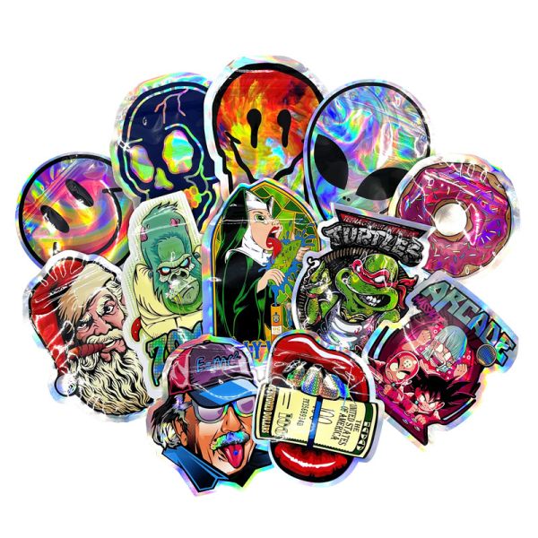 Custom Printed Soft Touch Plastic Packaging Funny Irregular Special Shaped 3.5G Cookie Die Cut Zip Lock Smell Proof Mylar Bags
