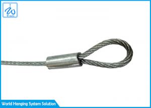 China Galvanized Wire Rope Sling Assembly With Soft Eye 2.0mm For Promotional Displays on sale