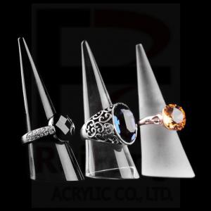 Buy cheap Elegant finger ring display cone, display holder for finger ring, frosted Ring display Stands product
