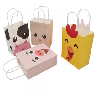 Buy cheap Craft Custom Paper Shopping Bags FCS Cmyk Printing Eco Friendly product