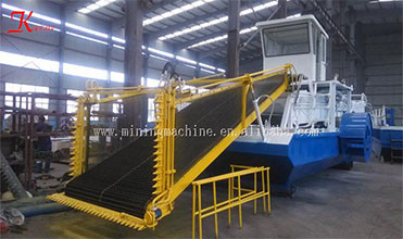 2000m2 1m Automatic Aquatic Weed Harvester Cutting Machine River Cleaning Boat