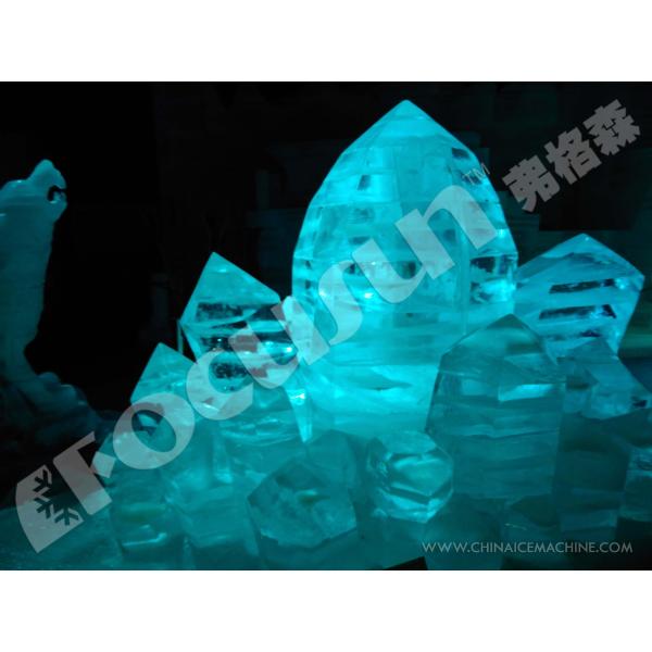 Transparent Block Ice Maker with Condenser Core Components Ice Sculpture Machine