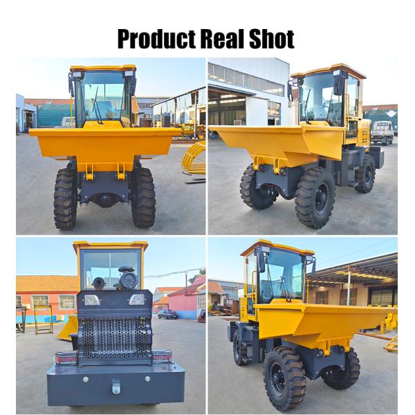 Mini Mining Dumper 4 Wheel Self Loading Ride-on Construction Site Dumpers Loaders Concrete Cement Dumper Price