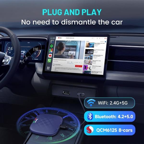 Multifunction 8G 128Gb Tbox Wireless Adapter Carplay And Android Auto For Car Play Dongle