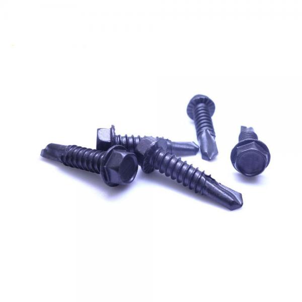 Quality SUS 410 Stainless Steel Hex Flange Serrated Head Self Drilling Screw Ruspert Galvanized for sale