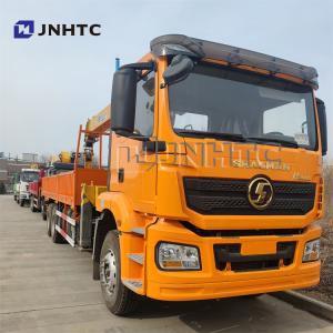 China SHACMAN Flat Bed Telescopic Truck Mounted Crane 4 Booms 10 Ton 3 Sections on sale