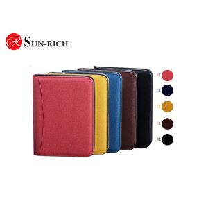 Buy cheap Pu Leather Manager folder notebook with zipper and Calculator product