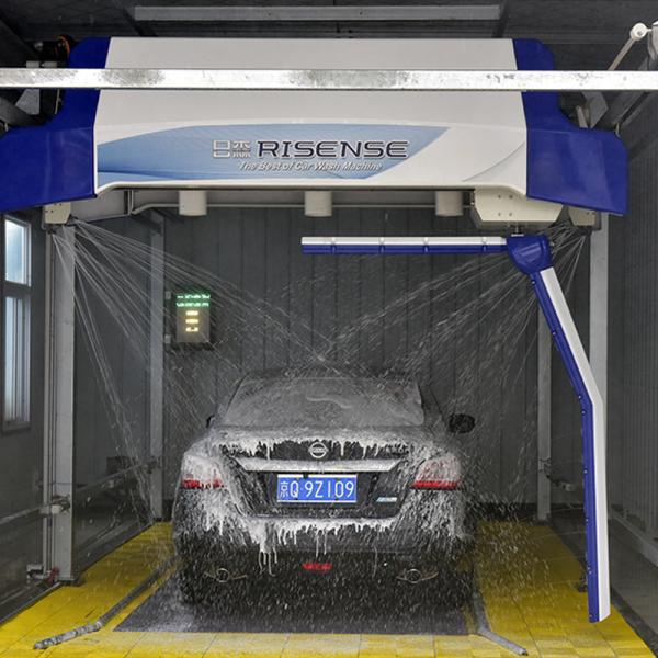 Risense Touch Free Touchless Contactless Brushless Laser 360 Car Wash Machine Price with air Dryer