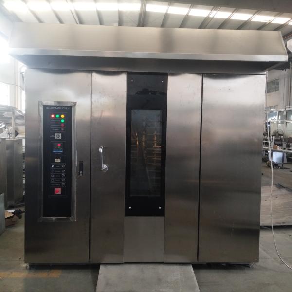 Electric Powered Bakery Rotary Oven , Commercial Bakery Oven Customized Tray Size