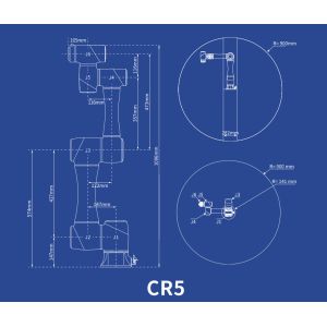 PLC Cooperative Robot Arm Reach 900mm For Programming Contest