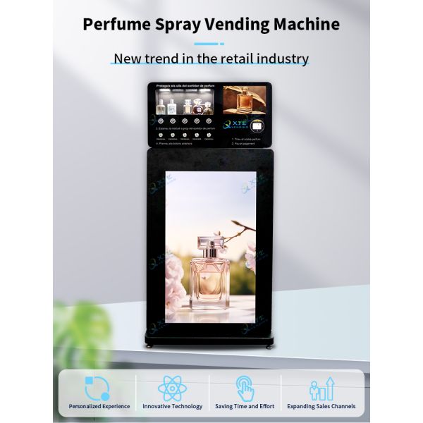 XYZ Lowest Factory Price Perfume Spraying Vending Machine 100ml Standing Perfume Vending Machine