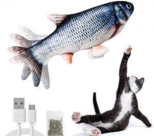 Buy cheap Interactive Flopping Fish Cat Toy With Catnip Bag Flapping Fish For Cats product