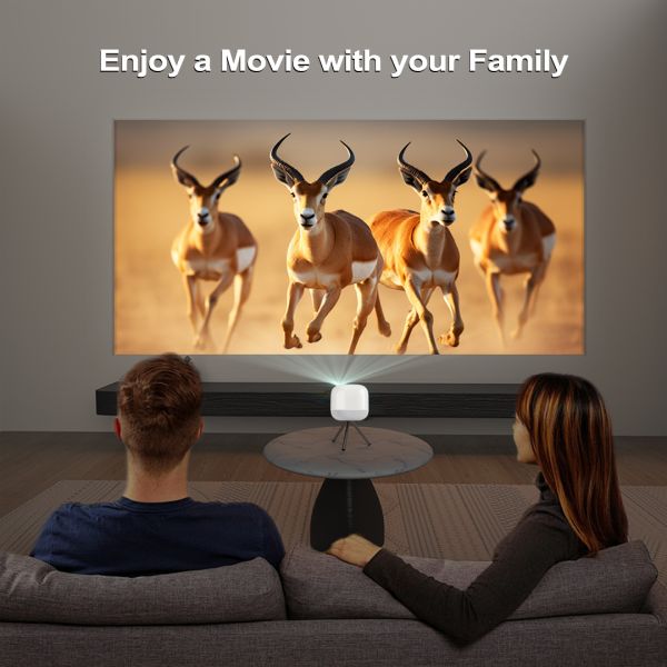 FLYIN M2 mini square DLP projector portable with built-in battery 4K outdoor camping proyector