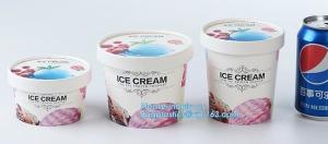 Buy cheap Own Logo Disposable Paper Icecream Ice Cream Cup,Disposable Plastic Cold Drink Icecream Pearl Milk Tea Cup bagease pack product