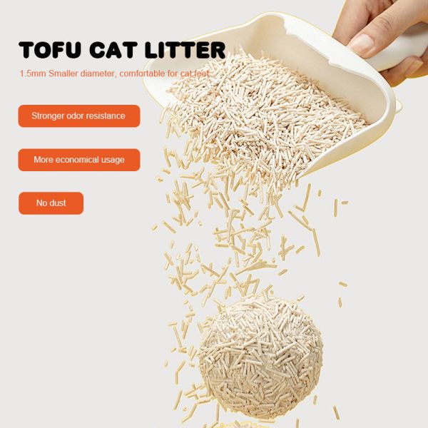 Bulk Tofu Cat Litter Fast Water Absorption Agglomeration Deodorization Nala Arena Para Gatos