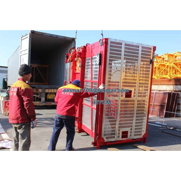 4T SC200/200 Double Cage Construction Building Hoist For Building Project